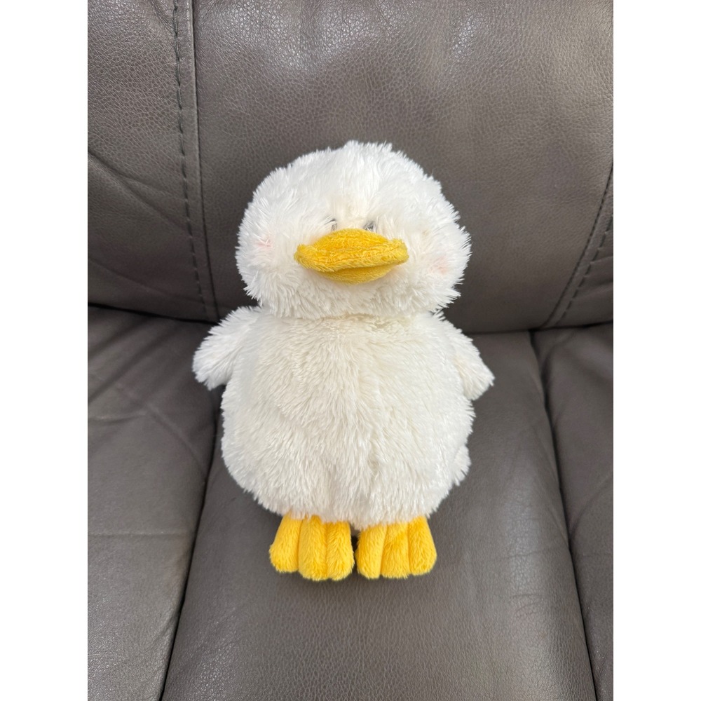 Webkinz White Duck Plush Stuffed Animal Yellow Beak Feet Ganz W Logo Duckling